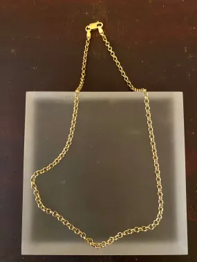 16'' Gold Filled Rolo Chain w/ Rectangle Closure