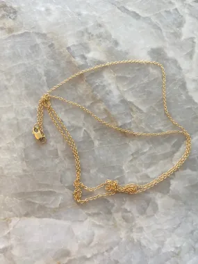 24" 18k Gold Filled on White Brass Chain Necklace with Lobster Clasp