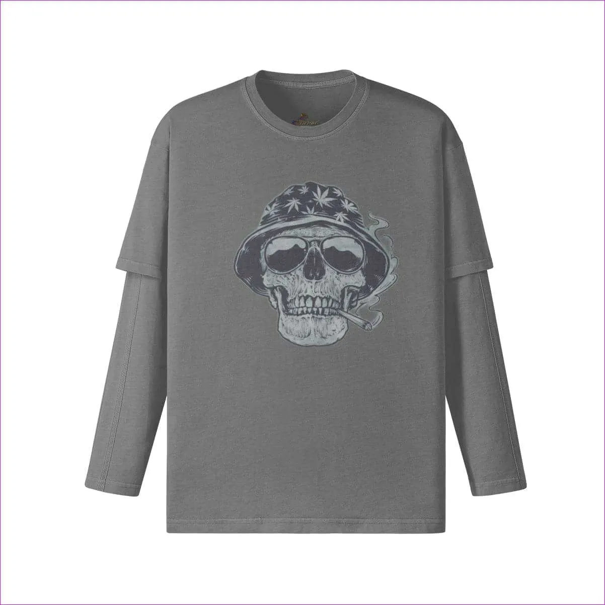 420 Wear False Two Pieces Vintage Long Sleeve