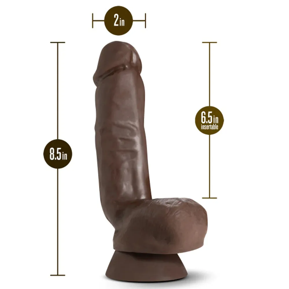8" Realistic Black Dildo