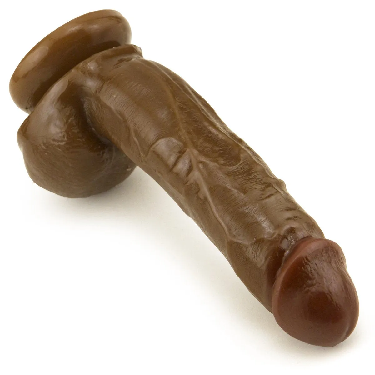 8" Realistic Black Dildo