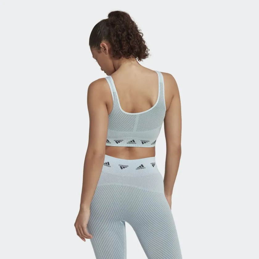 Adidas Women Aeroknit Light-Support Training Bra