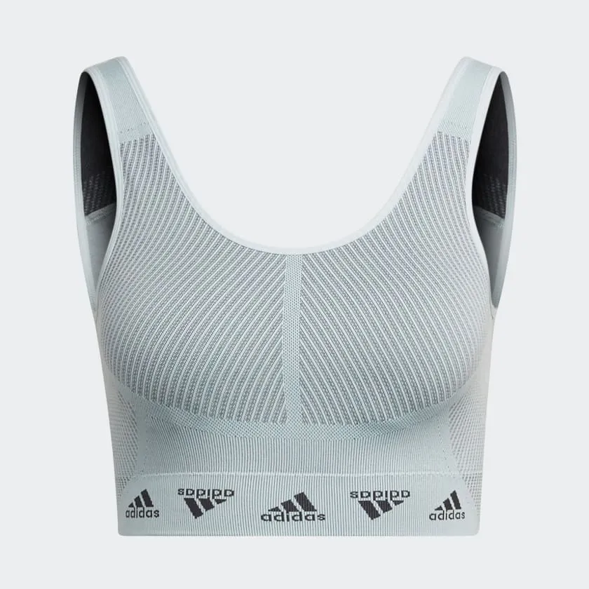 Adidas Women Aeroknit Light-Support Training Bra