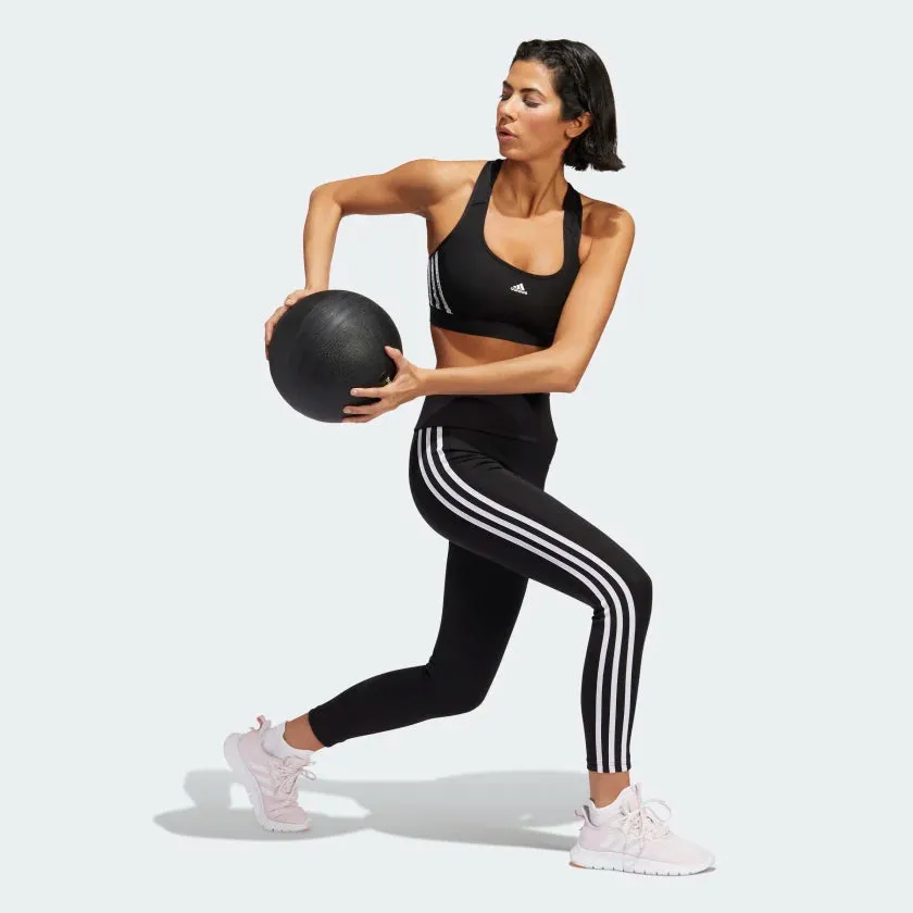 Adidas Women Powerreact Medium-Support 3-Stripes Training Bra