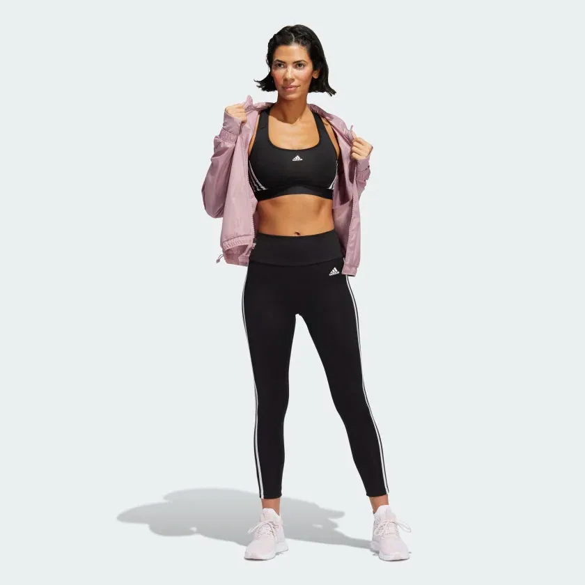 Adidas Women Powerreact Medium-Support 3-Stripes Training Bra