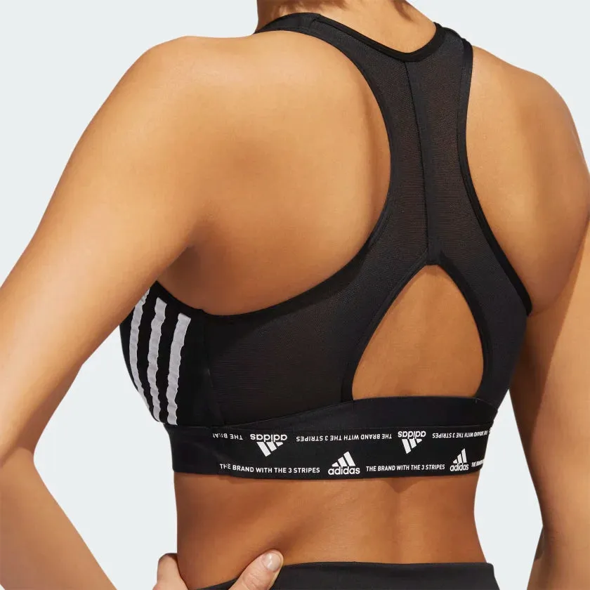 Adidas Women Powerreact Medium-Support 3-Stripes Training Bra