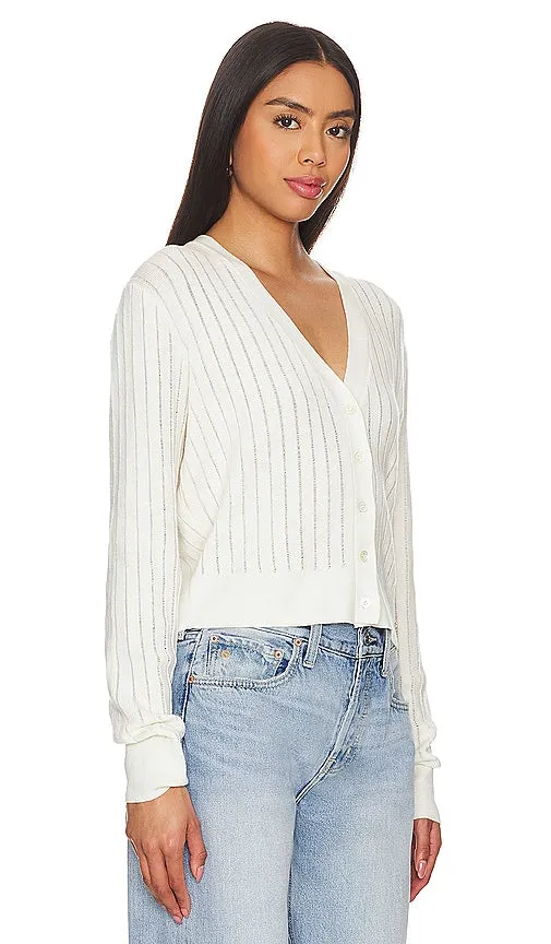 ANINE BING Hazel Cardigan in Cream