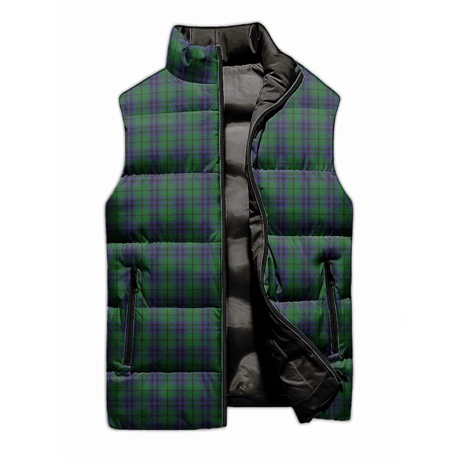 Austin Tartan Sleeveless Puffer Jacket