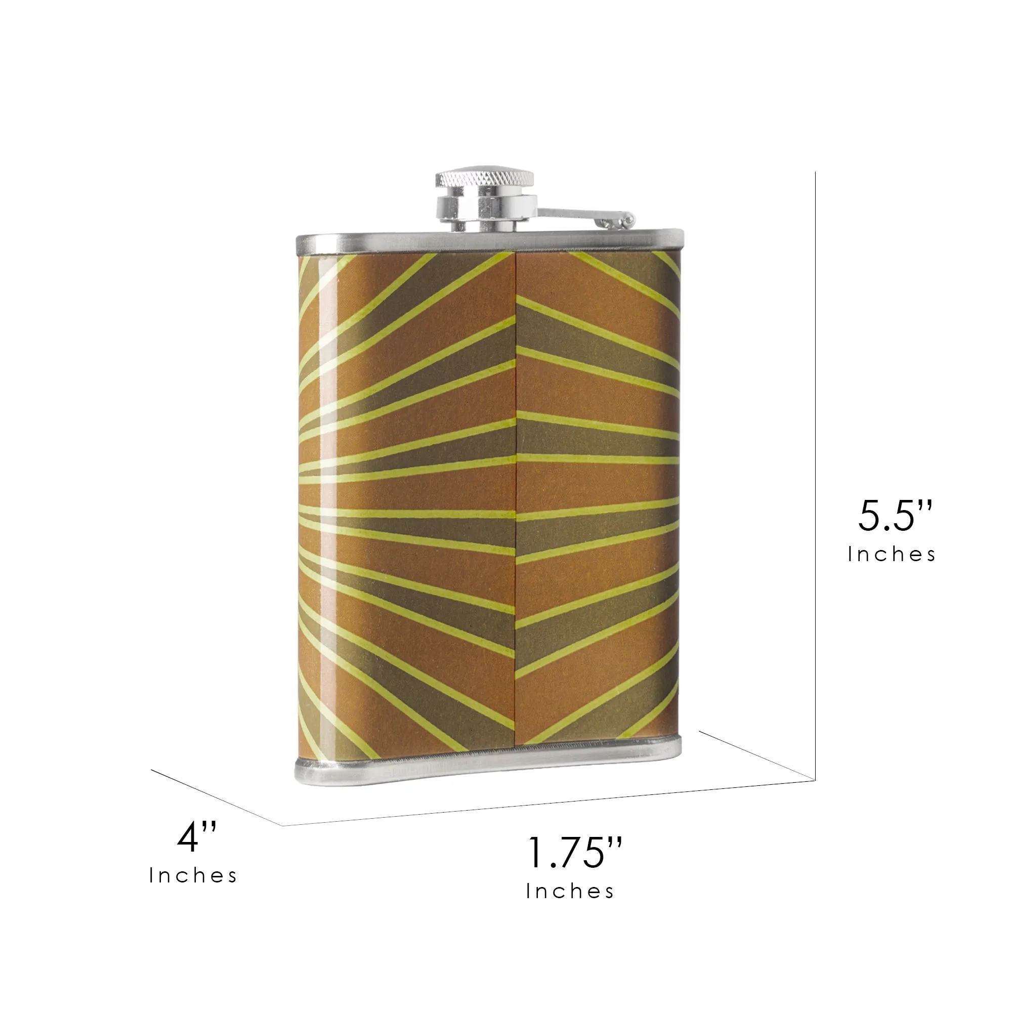 Bad to the Bone Stainless Steel 8 oz Liquor Flask