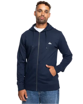 Basic Zip Hoodie in Navy Blazer
