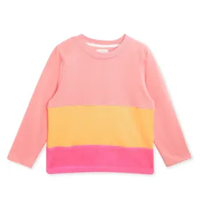 Berry Colorblock Sweatshirt