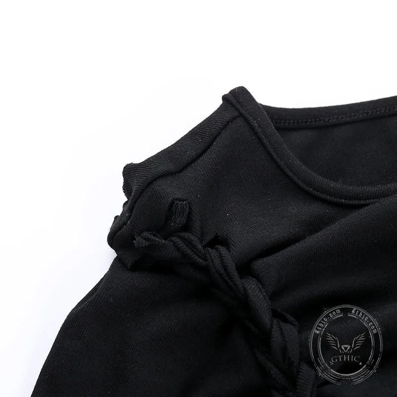 Black Diamond Star Side Cutout T-Shirt