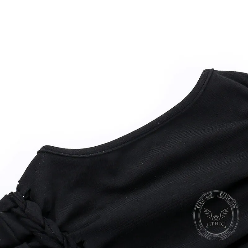 Black Diamond Star Side Cutout T-Shirt