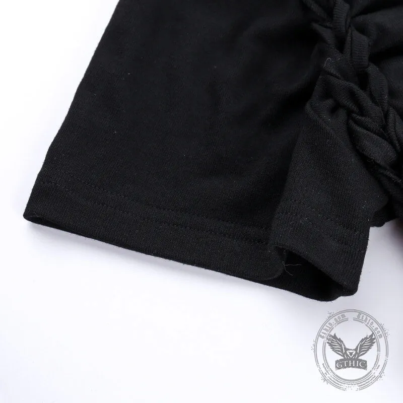 Black Diamond Star Side Cutout T-Shirt