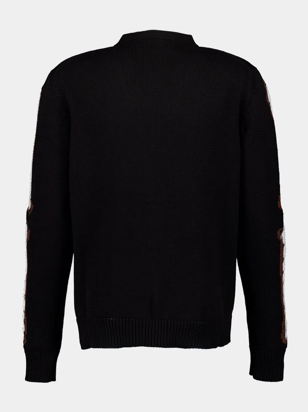 Black Leopard Bones Cardigan