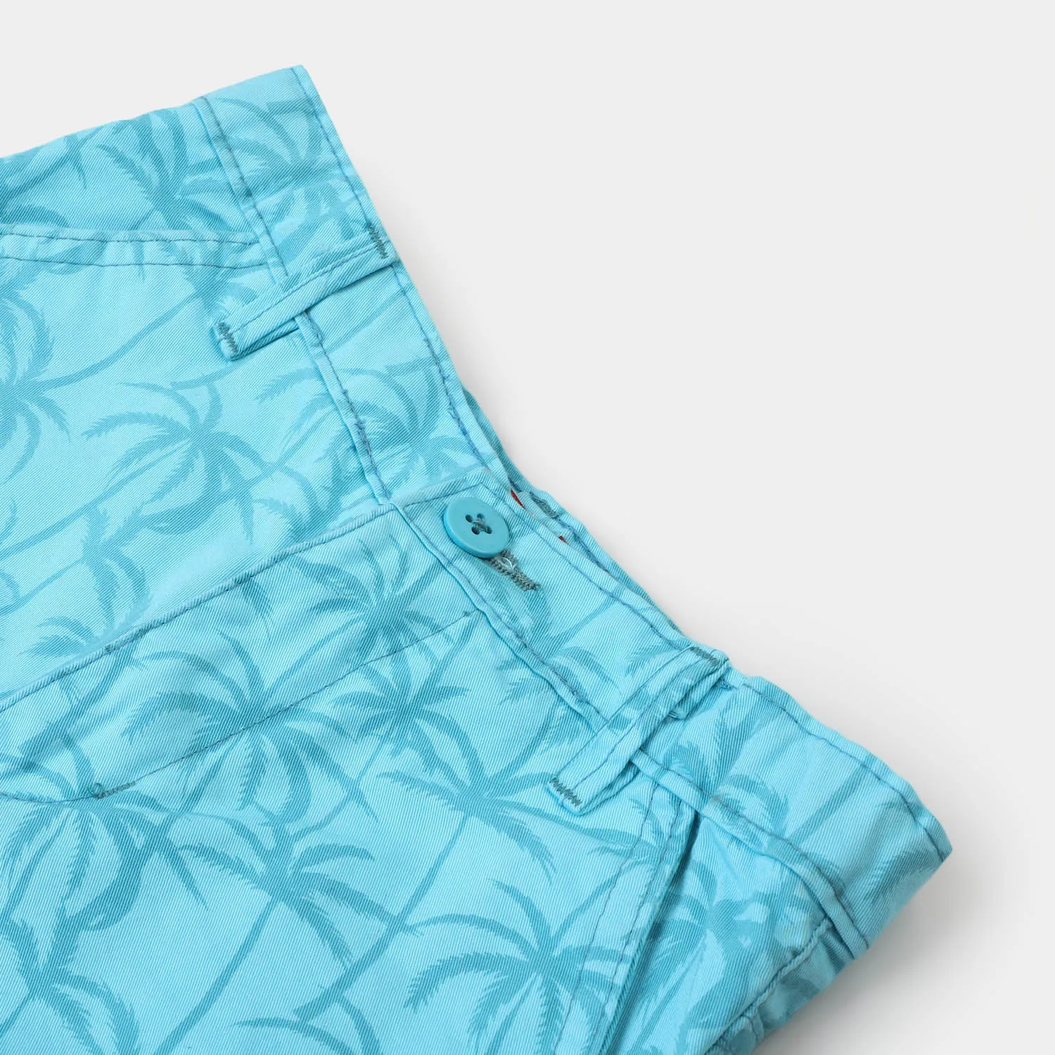 Boys Cotton Short Palm Trees-Island