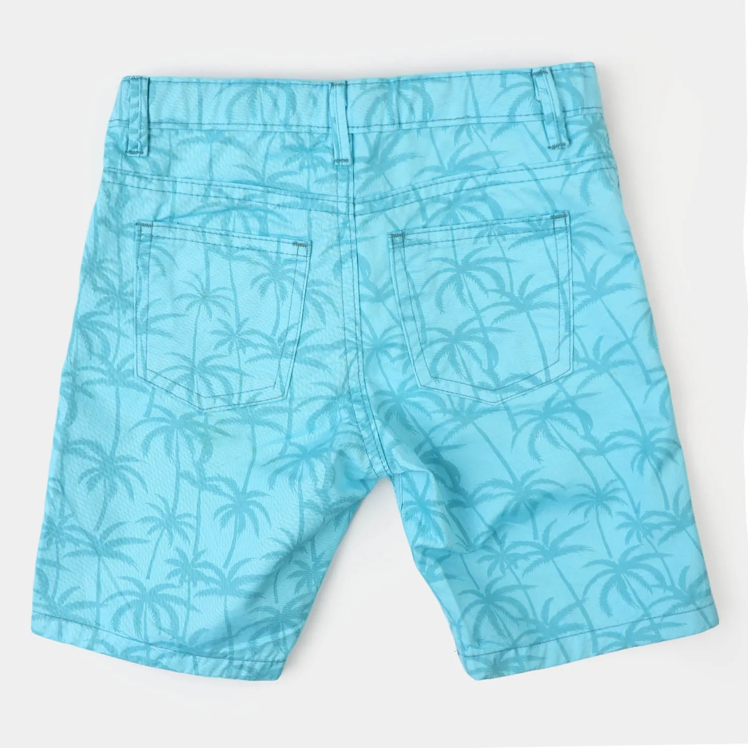 Boys Cotton Short Palm Trees-Island
