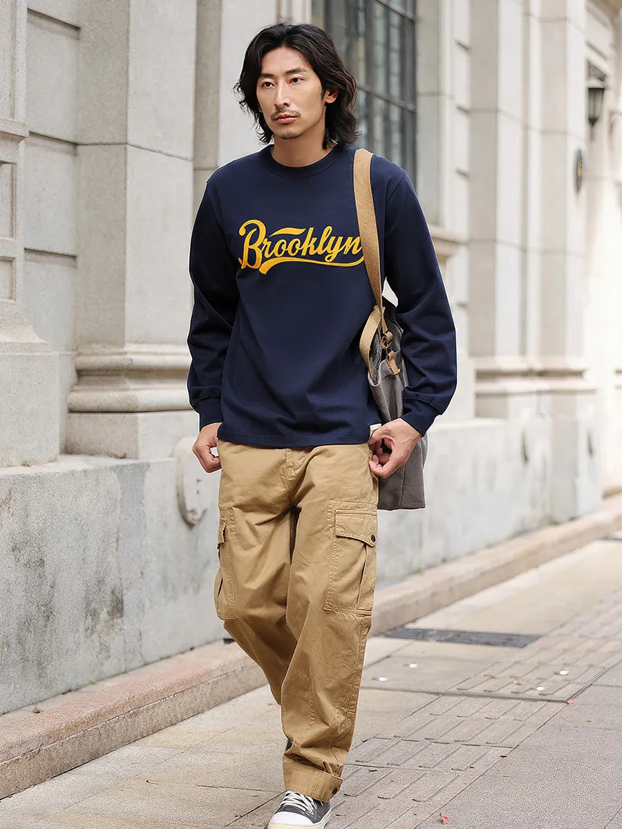 Brooklyn Crew Neck Long Sleeve T-Shirt