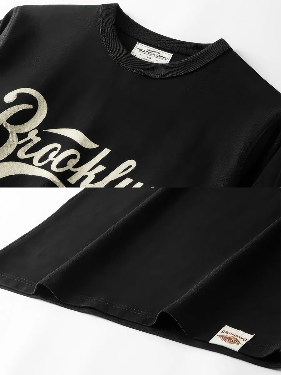 Brooklyn Crew Neck Long Sleeve T-Shirt