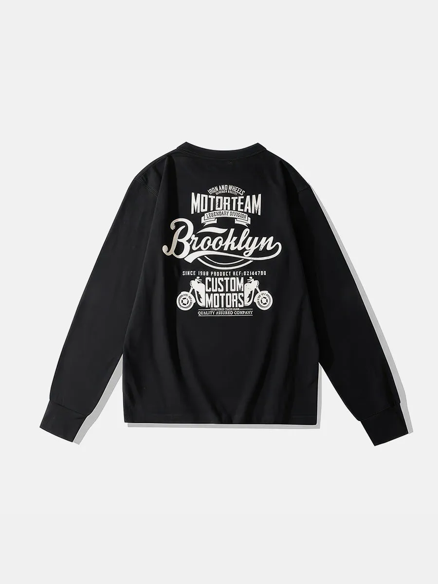 Brooklyn Crew Neck Long Sleeve T-Shirt