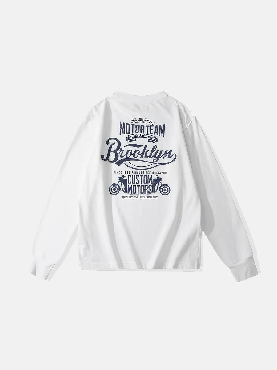 Brooklyn Crew Neck Long Sleeve T-Shirt