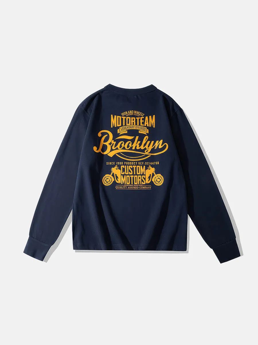 Brooklyn Crew Neck Long Sleeve T-Shirt