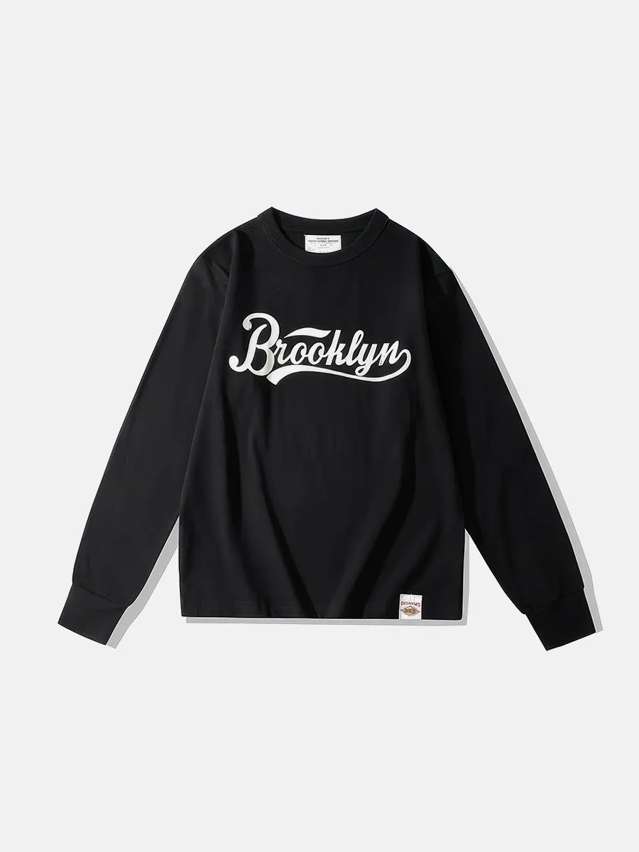 Brooklyn Crew Neck Long Sleeve T-Shirt