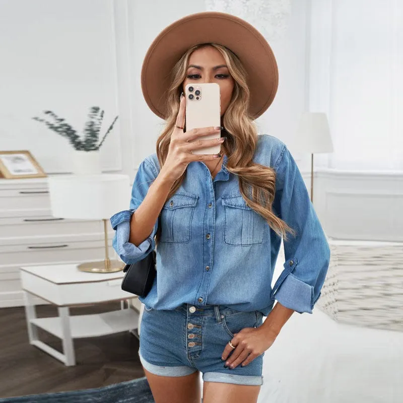 Button Down Denim Shirt