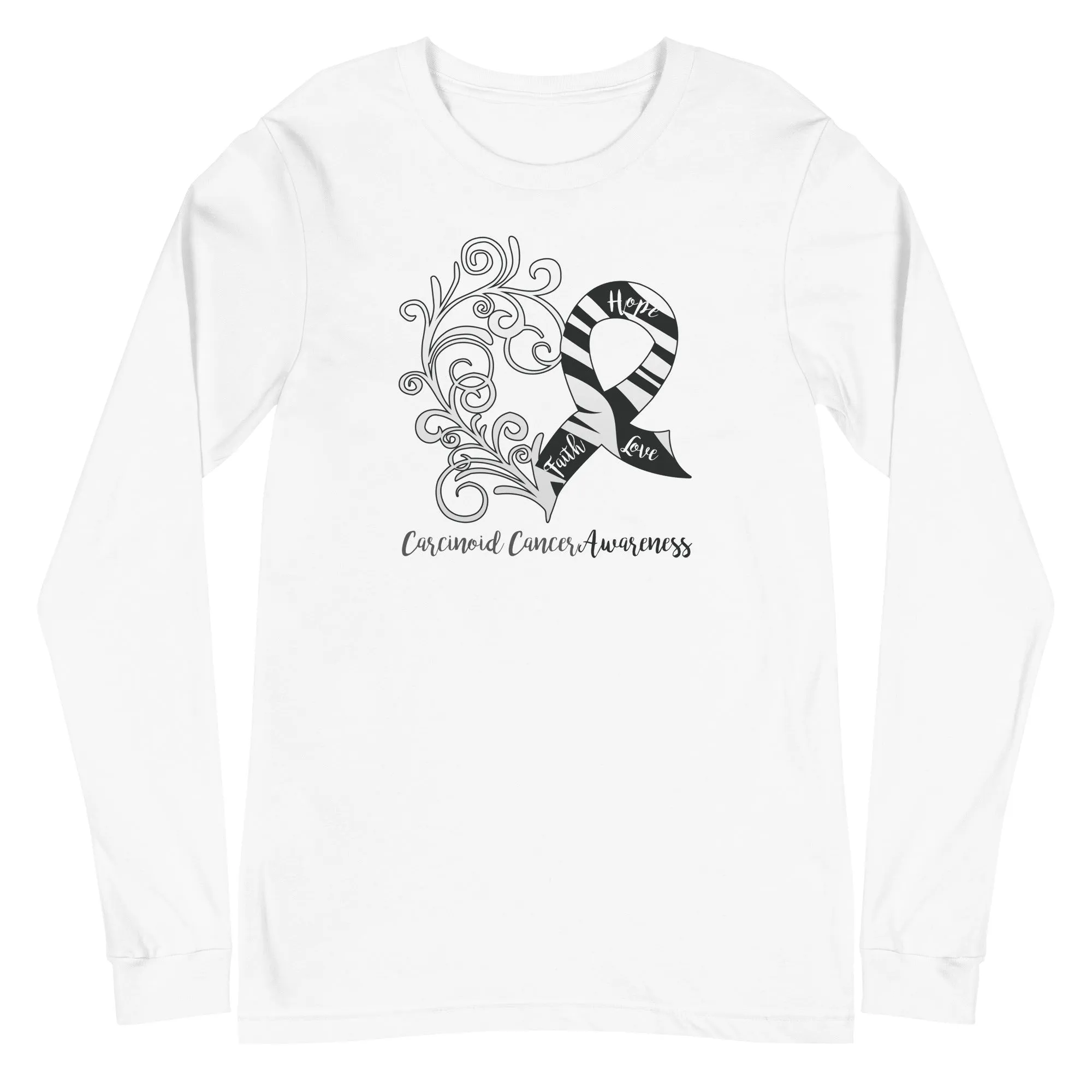 Carcinoid Cancer Awareness Long Sleeve Tee - Light Colors