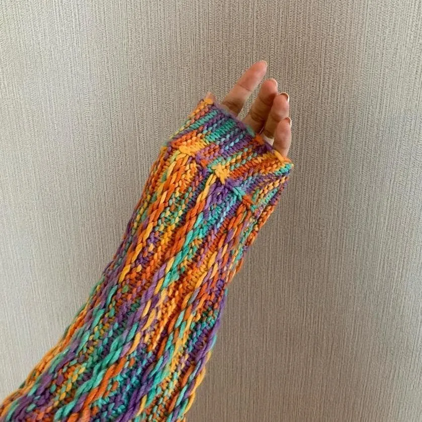Colorful Knit Cardigan