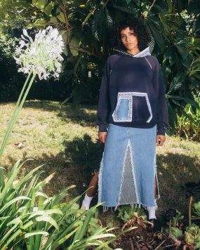 Conductor's Denim Maxi Skirt