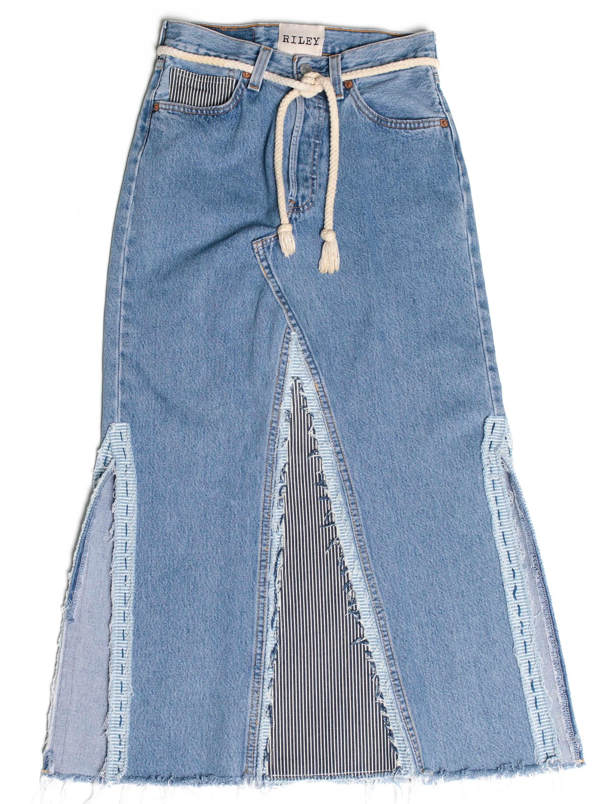 Conductor's Denim Maxi Skirt