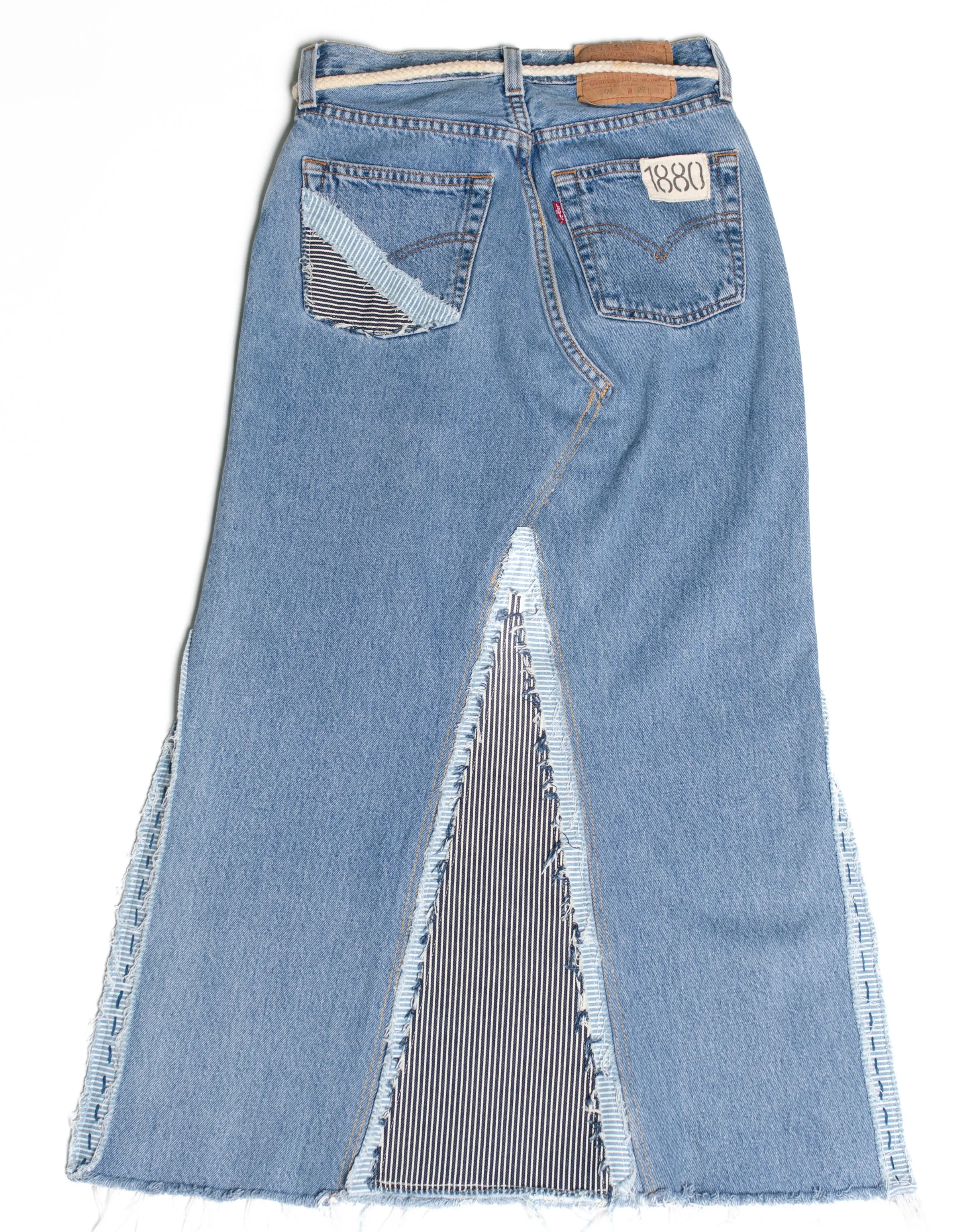 Conductor's Denim Maxi Skirt