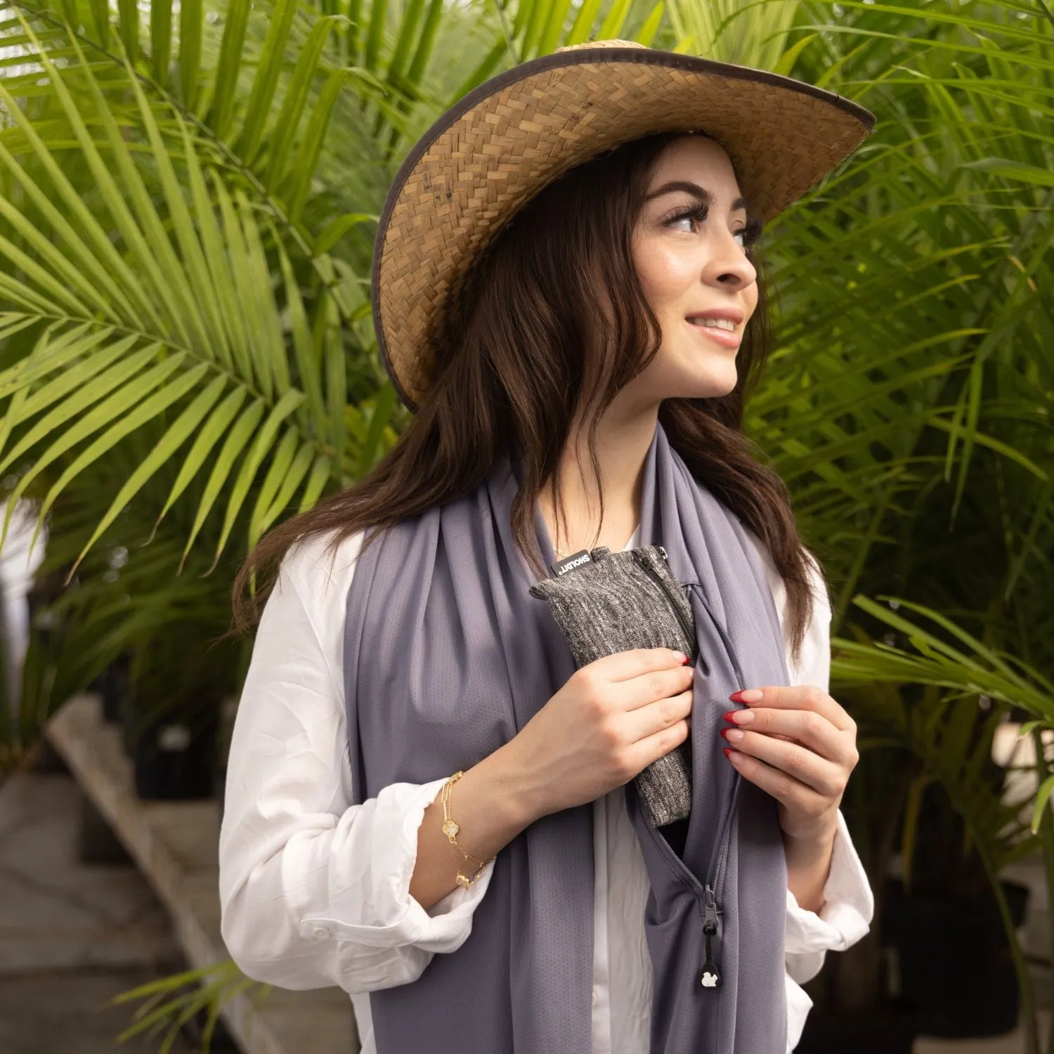 Convertible Infinity Scarf with Pocket™ | Ice Silk Grey