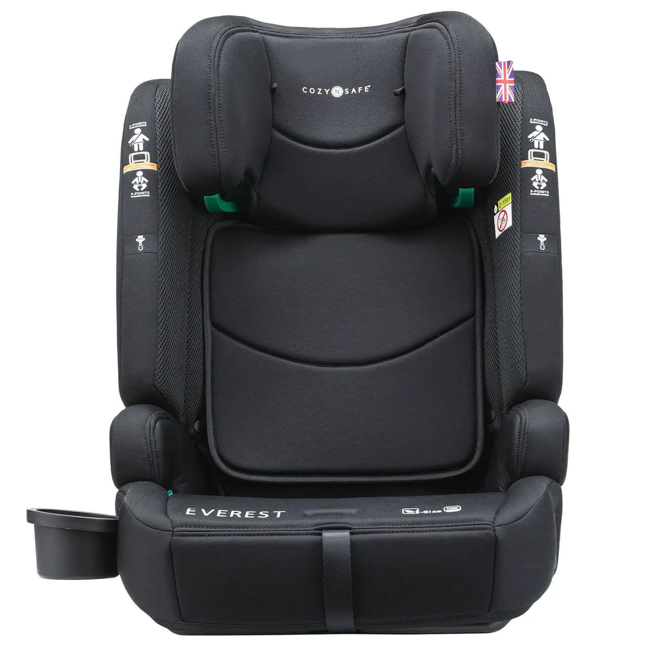 Cozy N Safe Everest i-Size 76-150cm Child Car Seat- Onyx