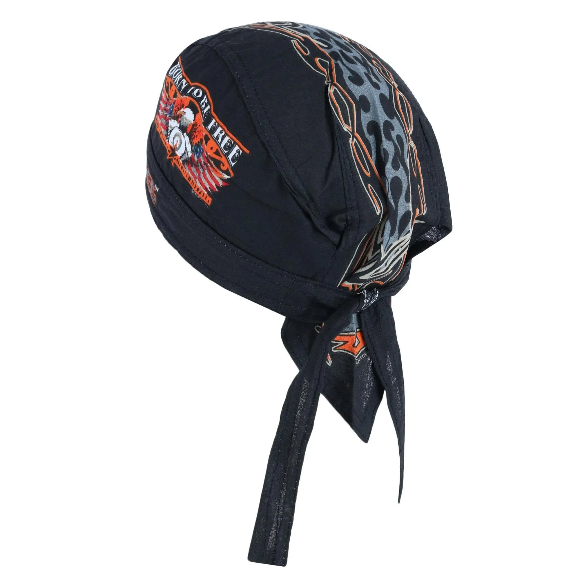 CTM® Cotton Premium Lined Born to be Free Do Rag
