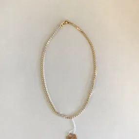 Cubic Zirconia (CZ) Choker or Double Bracelet