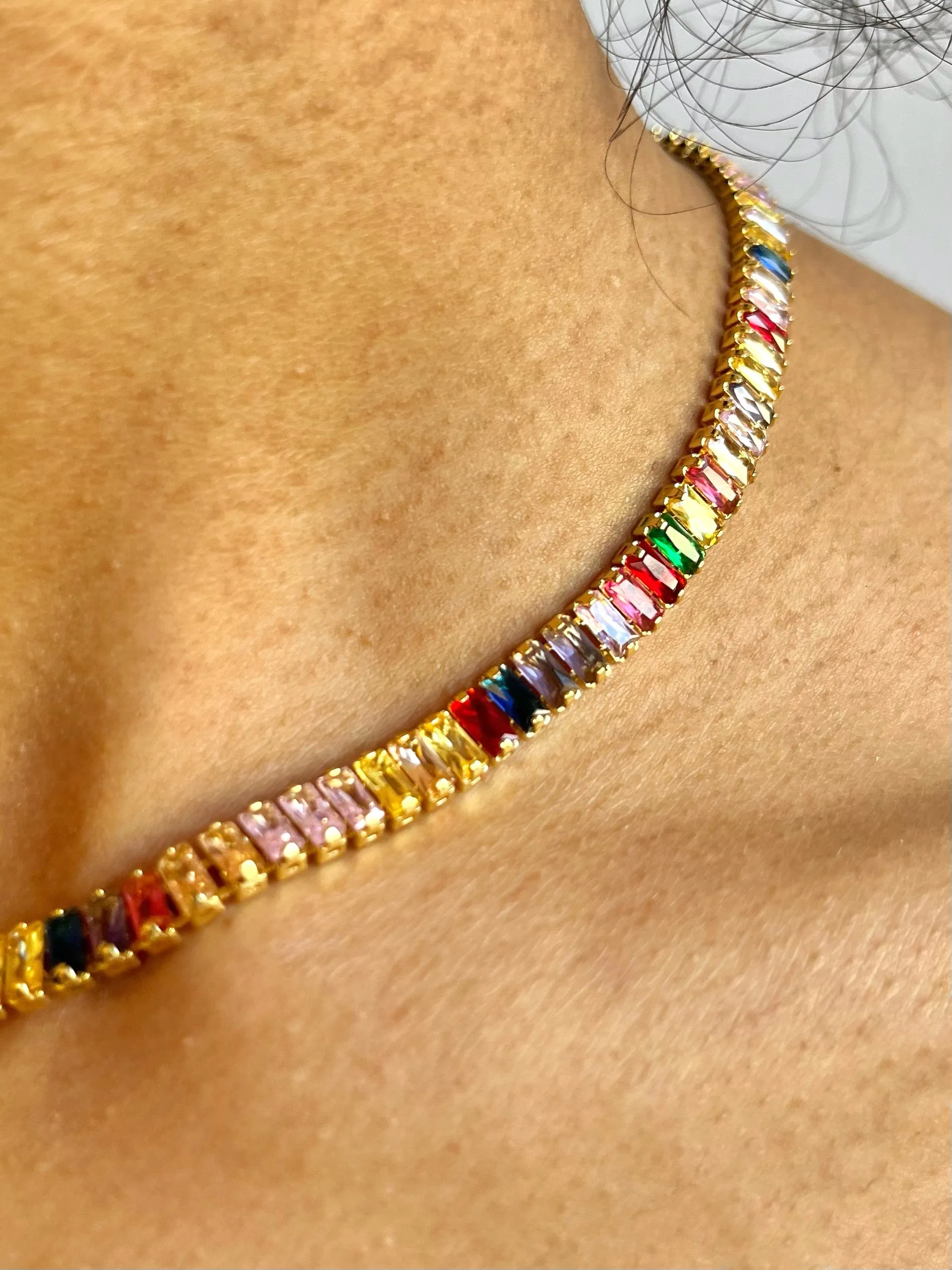 Cubic Zirconia (CZ) Tennis Necklace | Multi-Styles