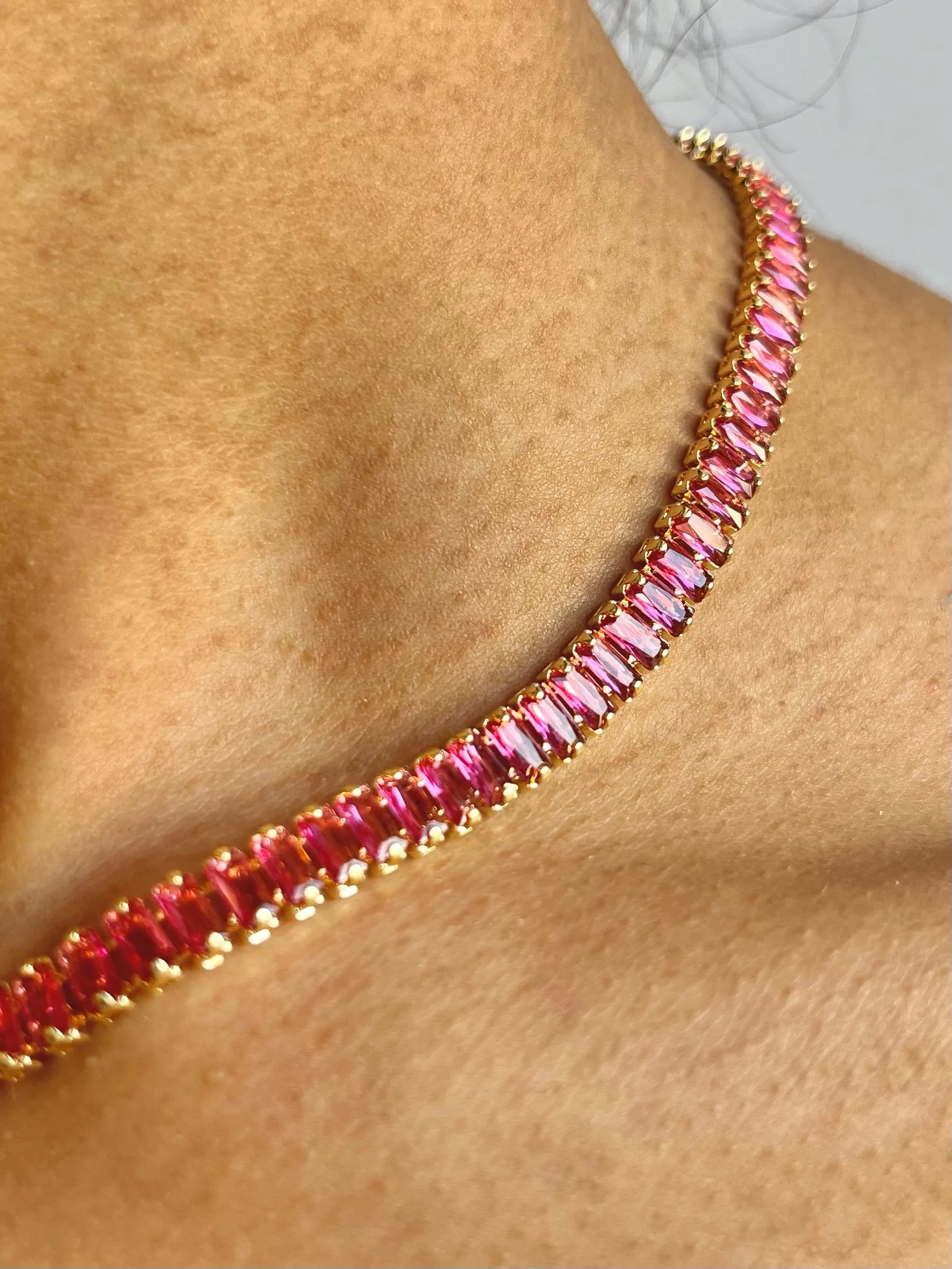 Cubic Zirconia (CZ) Tennis Necklace | Multi-Styles