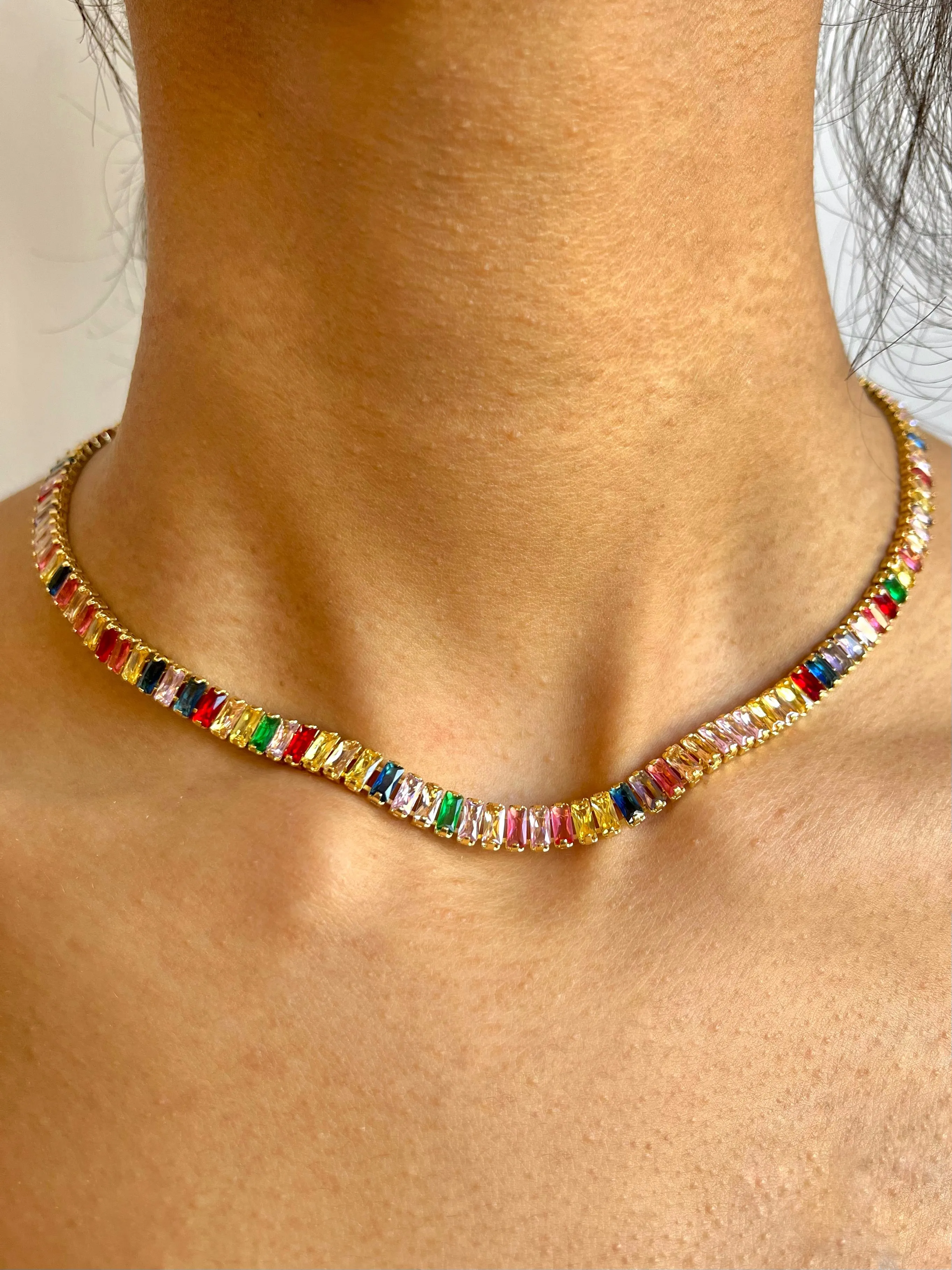 Cubic Zirconia (CZ) Tennis Necklace | Multi-Styles