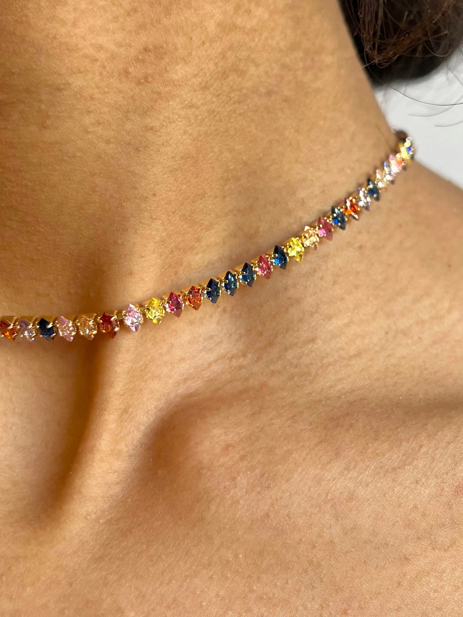 Cubic Zirconia (CZ) Tennis Necklace | Multi-Styles