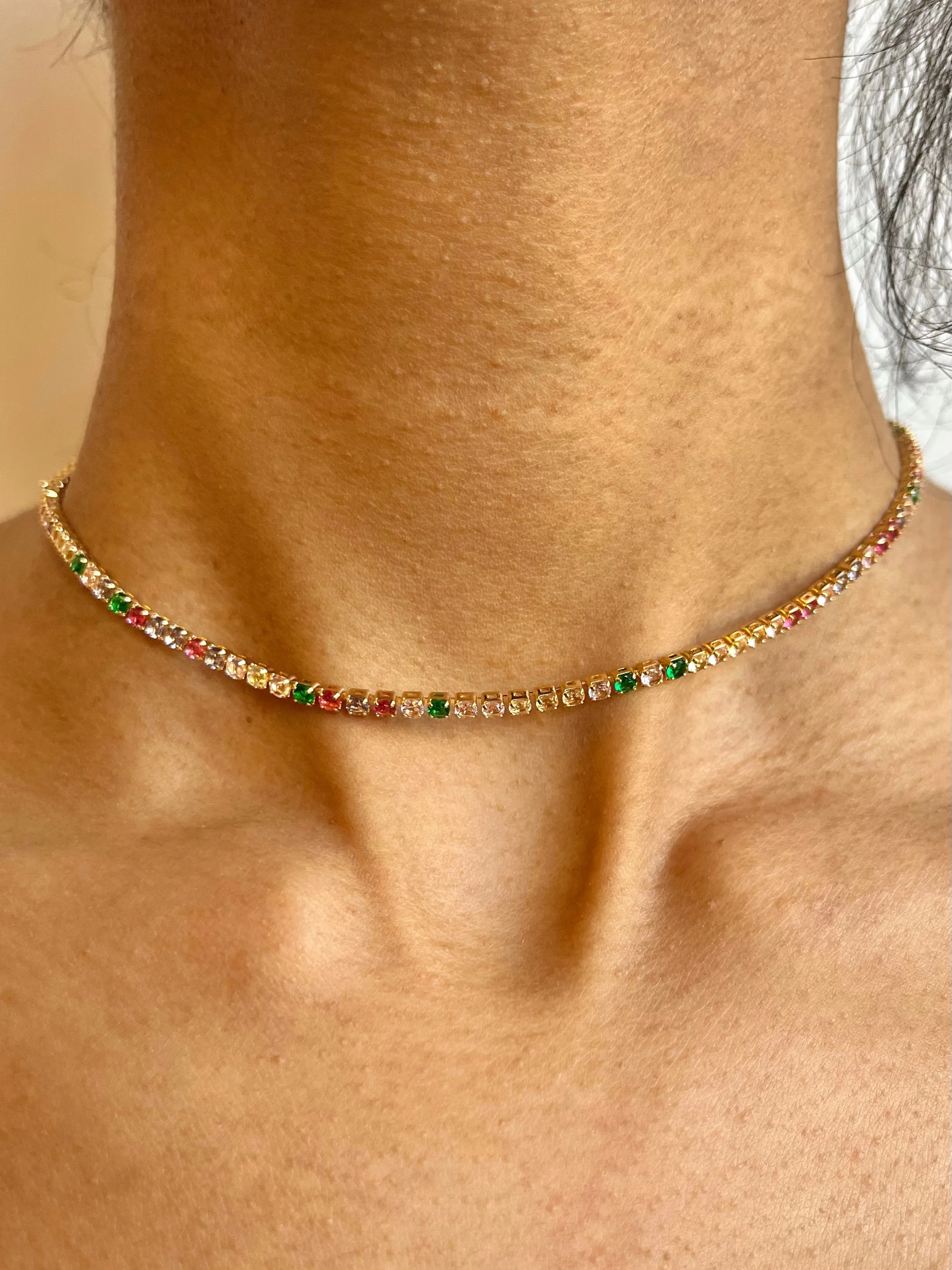 Cubic Zirconia (CZ) Tennis Necklace | Multi-Styles