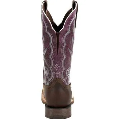 DurangoÂ Lady Rebel Proâ Womens Ventilated Plum Western Boot