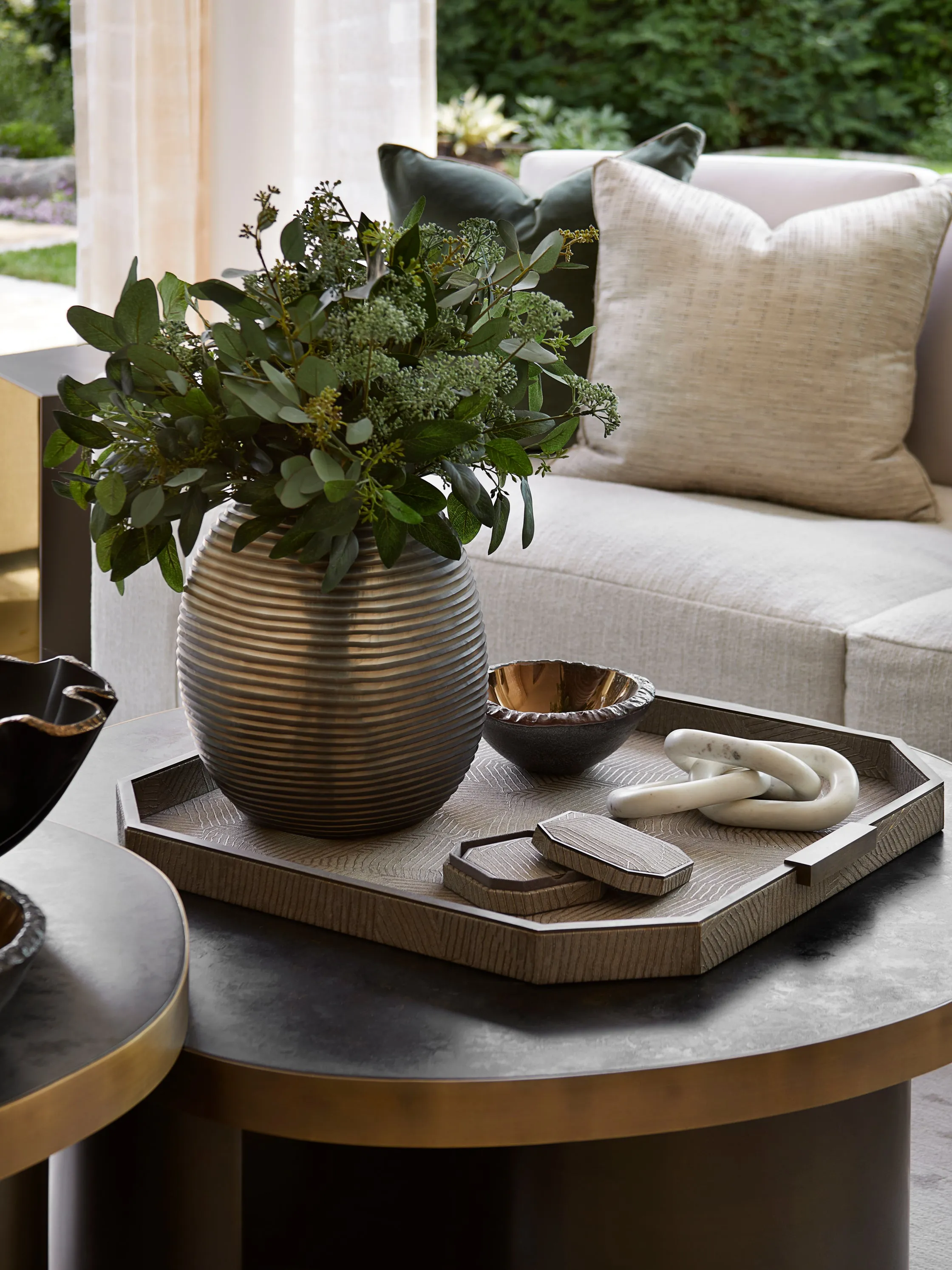 Elemental Square Tray - Bronze