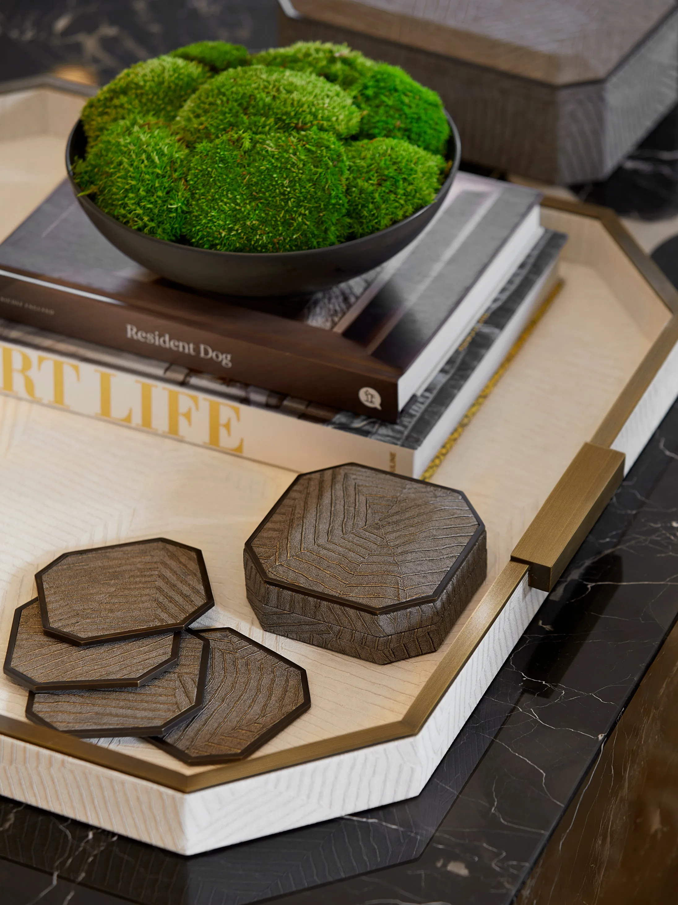 Elemental Square Tray - Ivory