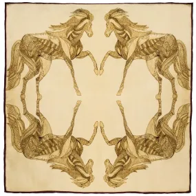 Equine Quartet - Square Silk Scarf