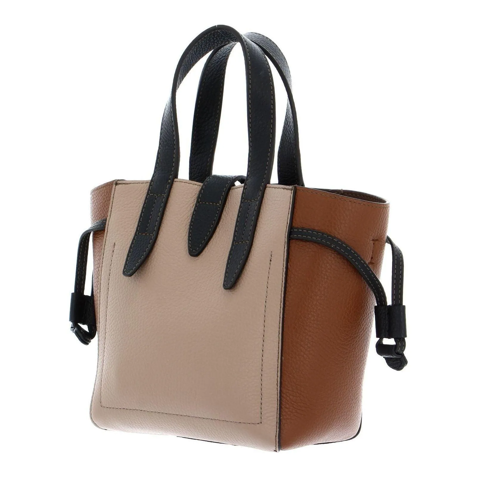 Furla Net Mini Tote - Greige & Cognac
