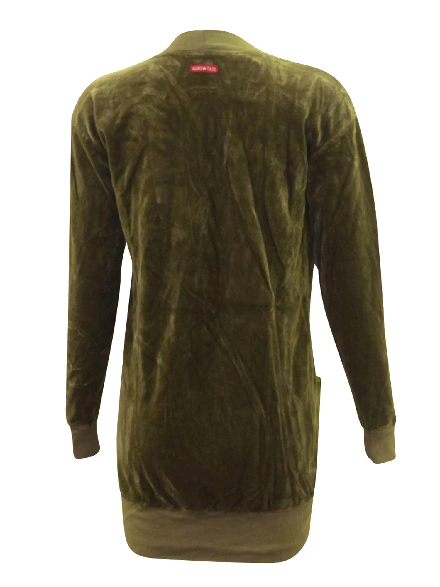 Hard Tail Velour Long Cardigan V-183