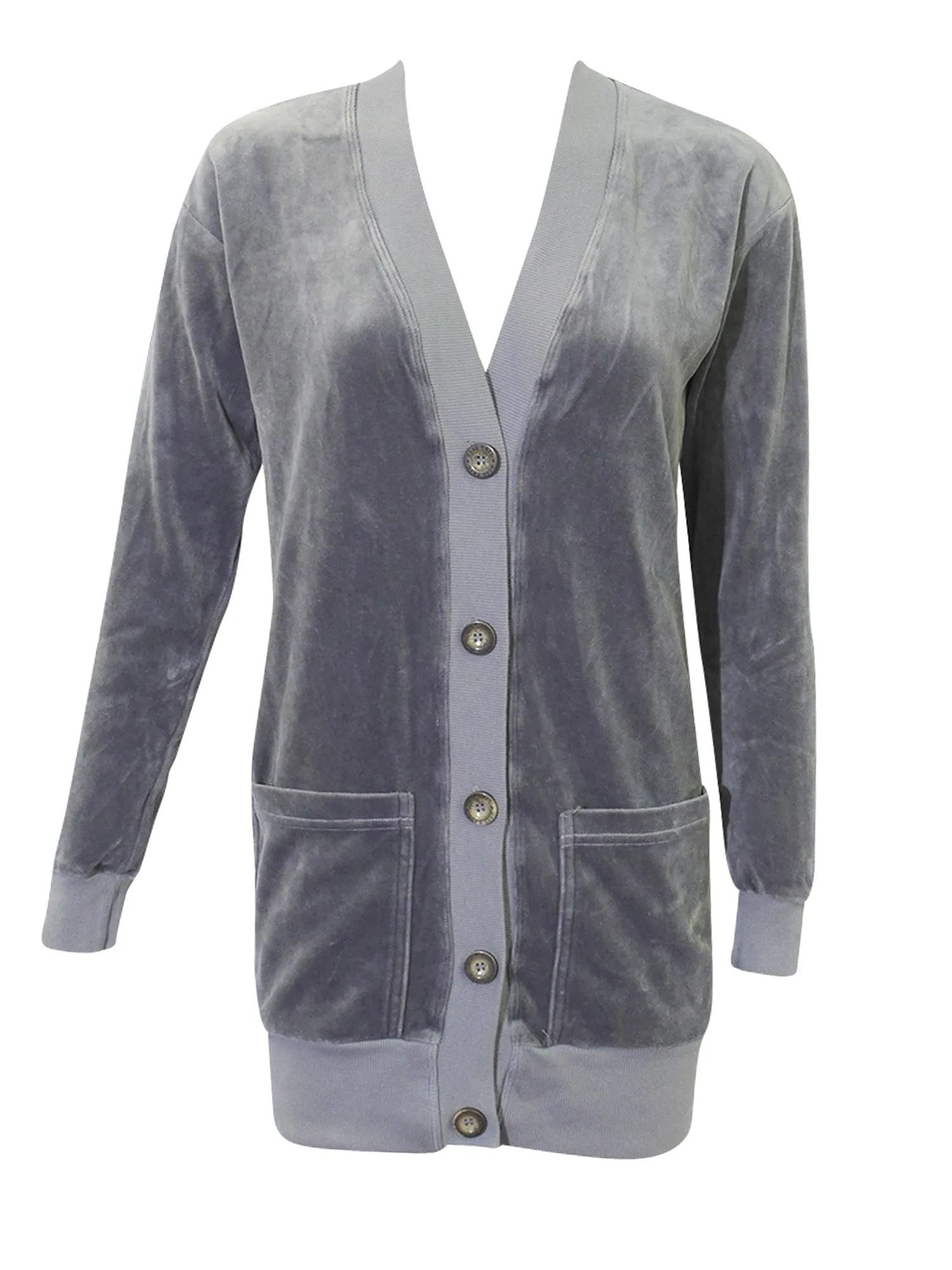 Hard Tail Velour Long Cardigan V-183