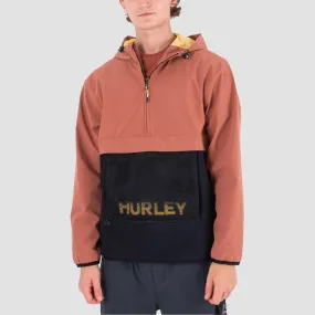 Hurley Phantom  Packable Anorak Jacket Zion Rust